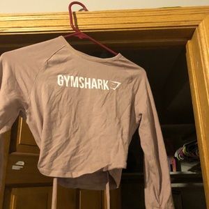 Gymshark - Long sleeve ribbon crop top